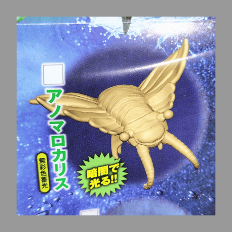 学研プラス 水中最強王図鑑 リアルフィギュア＆リーフ アノマロカリス 無彩色蓄光 フィギュア