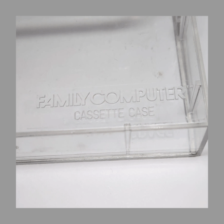 FAMILY COMPUTER CASSETTE CASE ファミリーコンピューター ソフトケース 当時物 レトロ スケルトン