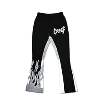 FLAME SWEATPANTS　BLACK