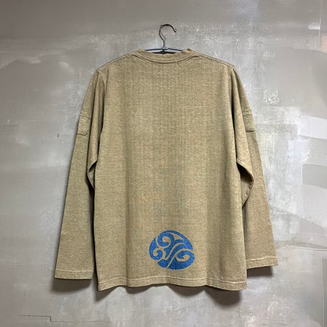 【ヘンプコットン】【グリーン】パット【藍染】単品フンティー ふんどしパンツ☆hemp cottton 天然無化学インド藍染め 腰ひもゴムタイプ