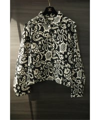 90s Black and White aqua Jacket