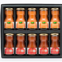 無添加　ミニボトルセット（80ml×10本） ミックス／化粧箱 3種の組み合わせ自由の合計10本。種類と本数をご指定ください。