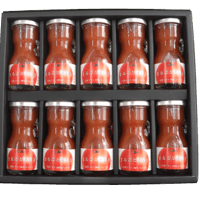 無添加　ミニボトルセット（80ml×10本） まるごととまと／化粧箱