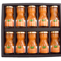 無添加　ミニボトルセット（80ml×10本） にんじんジュース／化粧箱