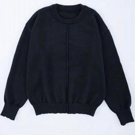 【新品】レディース 海外ストリート✨ 長袖 セーター 大きめ 黒 無地