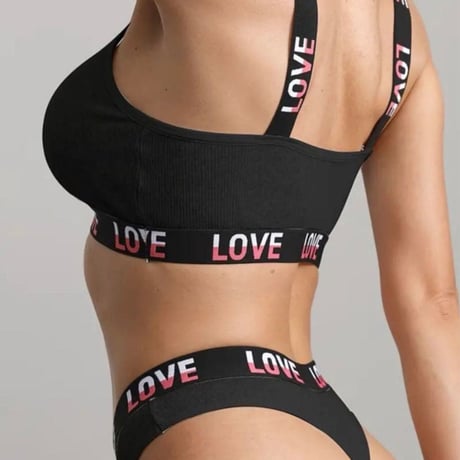 【新品】レディース スポーティ×セクシー！2ピース ランジェリー セットアップ