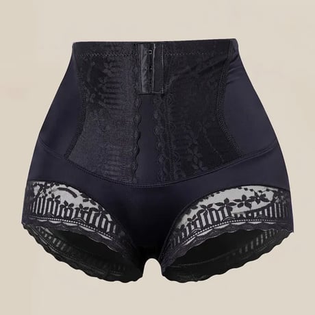 【新品】レディース 美くびれ✨ シームレス ハイウエスト バックル レース パンティ 補正下着