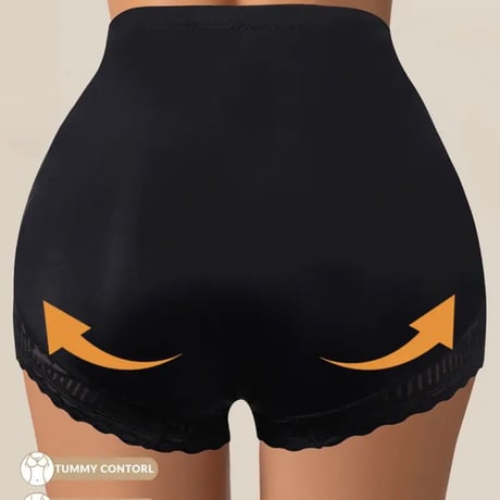 【新品】レディース 美くびれ✨ シームレス ハイウエスト バックル レース パンティ 補正下着
