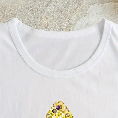 【新品】レディース グラフィックプリントクルーネックTシャツ
