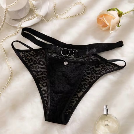 【新品】レディース 魅惑✨ レース柄 セクシーランジェリー 透け感 華やか 上品 勝負下着 黒