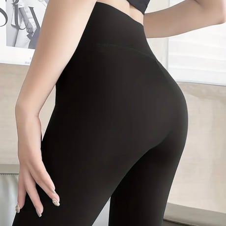 【新品】レディース 軽量 ストレッチ レギンス ブラック 黒 スパッツ 美脚 パンツ