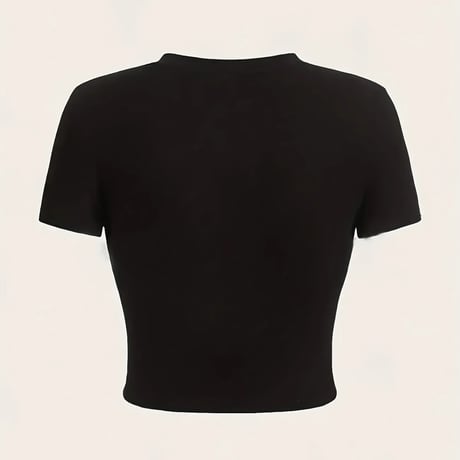 【新品】レディース グラフィックプリントフィットネスTシャツ