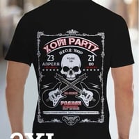 【新品】大きめ メンズ スカルグラフィックプリントTシャツ