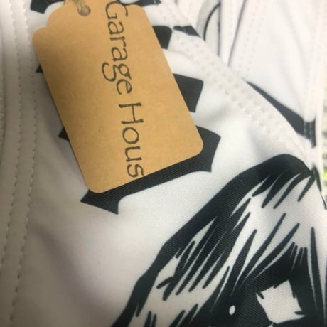 【新品】レディース ハイストレッチスカル柄水着ブリーフ