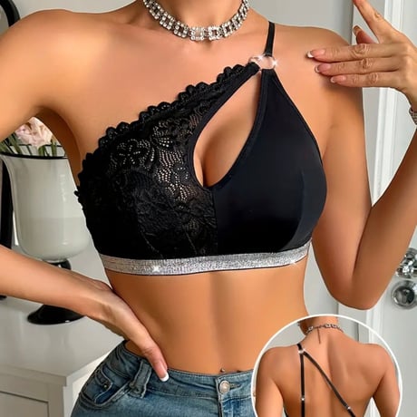 【新品】レディース セクシーなオフショルダーレースブラレート