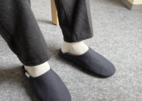 帆布バブーシュ　Slate Gray