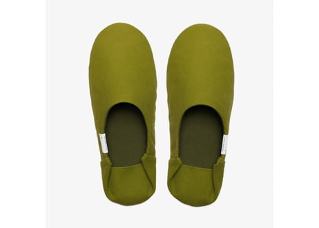 帆布バブーシュ　Olive Green