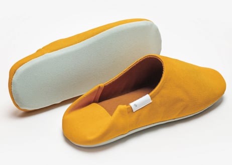 帆布バブーシュ　Mustard Yellow