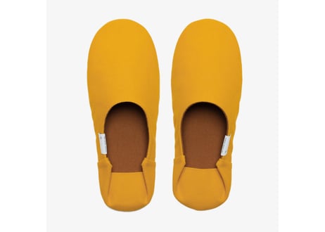 帆布バブーシュ　Mustard Yellow