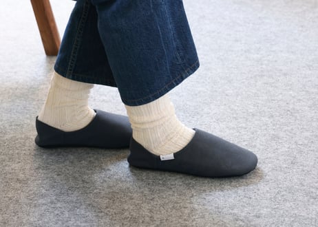 帆布バブーシュ　Slate Gray