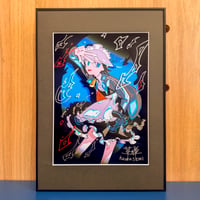【展示品】「メイドにら-低血」（A2額装）