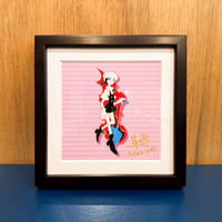【展示品】「ピンズアート-低血ニラ」(15角額装)