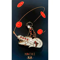 ピンバッチ・わに MACHI