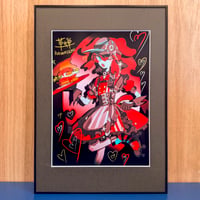 【展示品】「メイドにら-シェード」（A2額装）