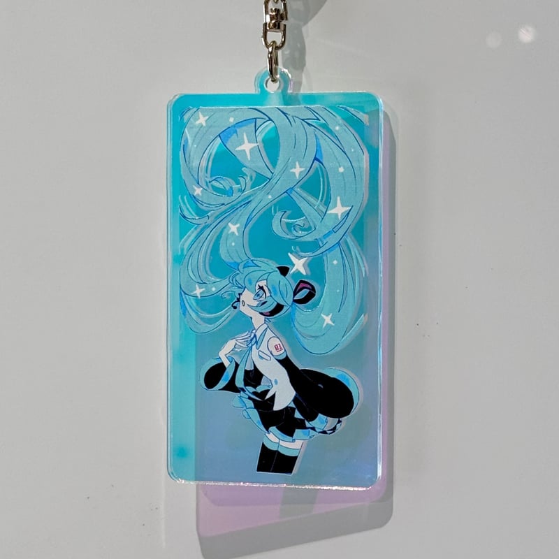 オーロラアクキー「初音ミク」 | 革蝉展 ONLINE SHOP