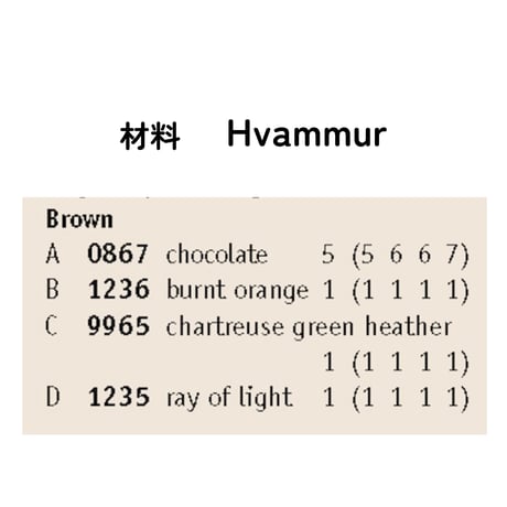 毛糸set 「Hvammur」Brown