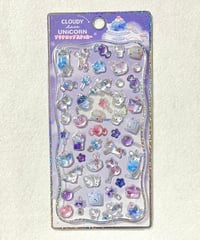 【海外製】硬いシール 紫色 デザート ミニシール