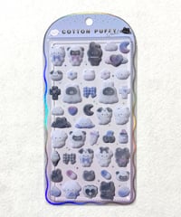 コットンパフィーシール モノクロ