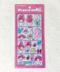 マイメロディ プラスチックモデル風シール