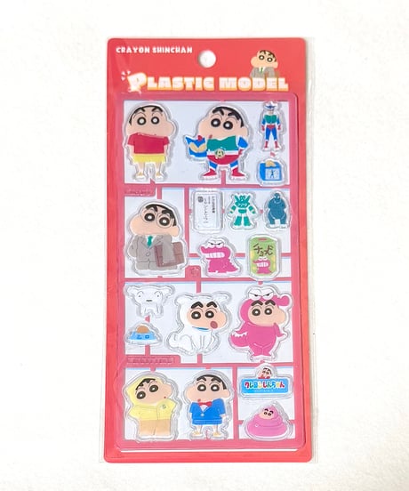 クレヨンしんちゃん プラスチックモデル風シール
