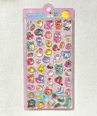 【海外製】硬いシール 動物 ピンク