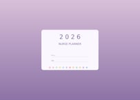 【2026年1月始まり】看護師・医療従事者向けデジタルプランナー（Pastelカラー）