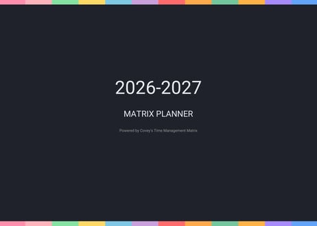 【2026年 4月始まり】マトリックスプランナー｜時間管理の4象限×バーチカル手帳｜Goodnotes対応・日曜始まり・祝日表示