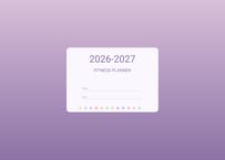 【2026年4月始まり】フィットネスプランナー（Pastelカラー）