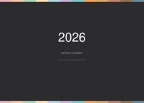 【2026年1月始まり】マトリックスプランナー｜時間管理の4象限×バーチカル手帳｜Goodnotes対応・日曜始まり・祝日表示