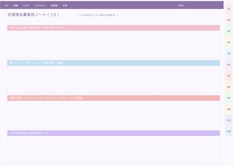 【2026年1月始まり】高校生向けデジタルプランナー〈Pastel〉｜心の動きログ・進路探索・3年間タイムライン｜Goodnotes対応