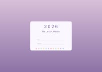 【2026年1月始まり】 20代社会人向けデジタルプランナー／Pastel