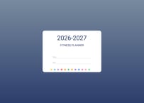 【2026年4月始まり・】フィットネスプランナー（Popカラー）