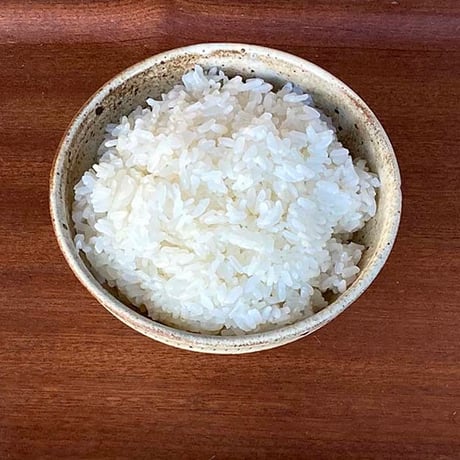 【令和7年新米】農薬不使用・無施肥　白米　八分づき　灯かり米(ヒノヒカリ)　箱込　5kg