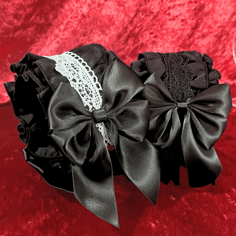 受注生産】6月下旬発送 ヘッドドレスカチューシャ 黒白 | Nascita