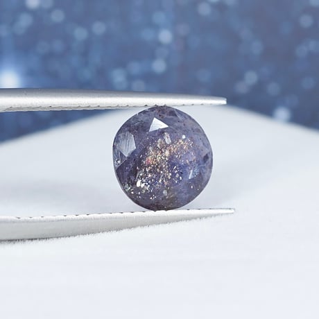 【Web限定特価】アイオライトサンストーン　1.24ct　ラウンドカット　【RS-201】