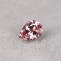 パパラチアサファイア　0.163ct　ペアシェイプカット　【RS-164】中宝鑑別書