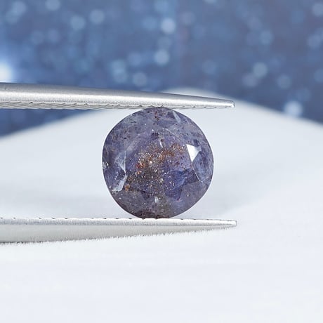 【Web限定特価】アイオライトサンストーン　1.24ct　ラウンドカット　【RS-201】