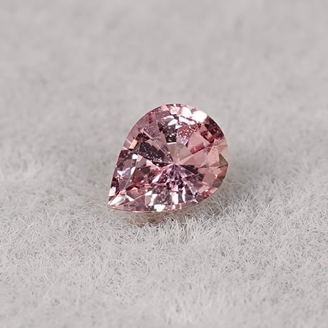 パパラチアサファイア　0.163ct　ペアシェイプカット　【RS-164】中宝鑑別書