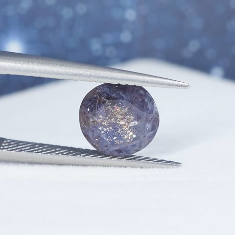 【Web限定特価】アイオライトサンストーン　1.24ct　ラウンドカット　【RS-201】