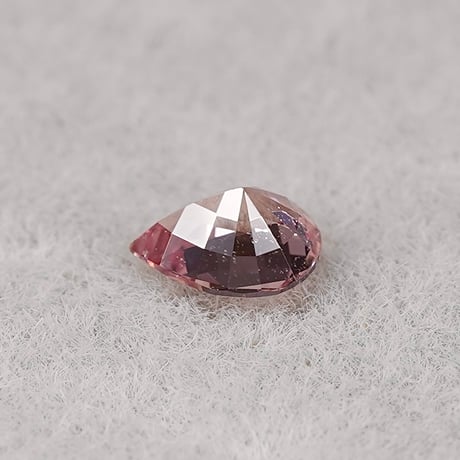 パパラチアサファイア　0.163ct　ペアシェイプカット　【RS-164】中宝鑑別書
